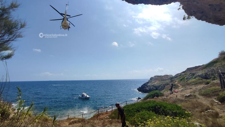 Cade sugli scogli e riporta traumi e fratture, turista tratto in salvo a Punta Ristola - Corriere Salentino