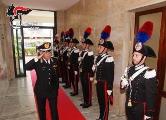 Il Generale di Corpo d’Armata Andrea Rispoli in visita al Comando provinciale dei Carabinieri di Lecce