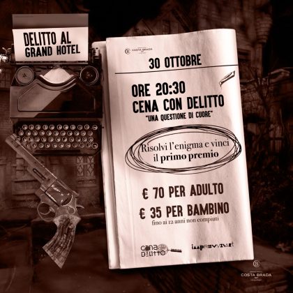 Halloween da paura e “Cena con Delitto” al Grand Hotel Costa Brada - Corriere Salentino