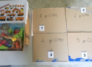 Cocaina nel cartone dell’imballaggio dei giocattoli provenienti dall’Olanda: sequestro e indagini in corso