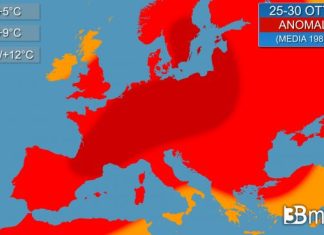 3BMETEO.COM: “Super anticiclone ingloberà l’Europa in una bolla di caldo eccezionale”