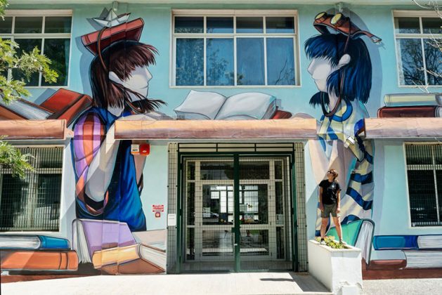 “Libri per la pelle”, un nuovo murales in Via Pistoia realizzato da Checkos’art - Corriere Salentino