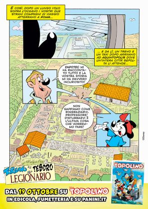 “Unisalento a fumetti: Topolino incontra l’archeologia” ispirata agli scavi di Aquinum, condotti da Unisalento, la storia “Topolino e il tesoro del legionario” - Corriere Salentino