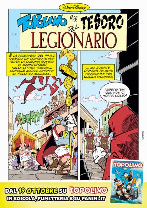 “Unisalento a fumetti: Topolino incontra l’archeologia” ispirata agli scavi di Aquinum, condotti da Unisalento, la storia “Topolino e il tesoro del legionario” - Corriere Salentino