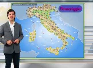 Le previsioni meteo di oggi 23 ottobre 2022