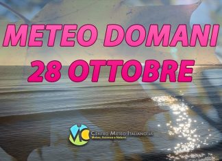 Le previsioni meteo di oggi 28 ottobre 2022