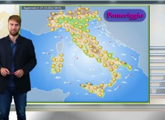 Le previsioni meteo del weekend