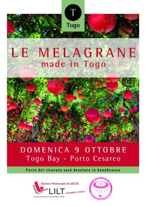 Il Togo Bay raddoppia contro la lotta ai tumori: domani in spiaggia e in piazza a Veglie melagrane per la ricerca - Corriere Salentino