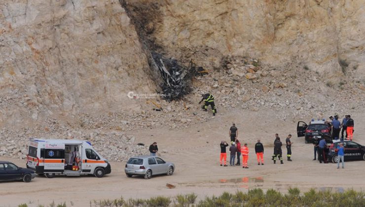 Ultraleggero si schianta in una cava, nulla da fare per il pilota: morto carbonizzato - Corriere Salentino