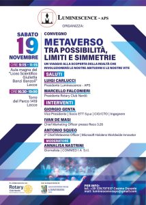 Si parla di MetaVerso a Lecce. Il 19 Novembre convegno della Luminescence - Corriere Salentino