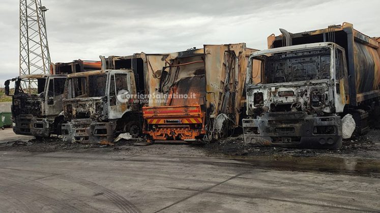 Notte “infernale” nel basso Salento: fiamme in concessionaria e azienda di raccolta rifiuti - Corriere Salentino