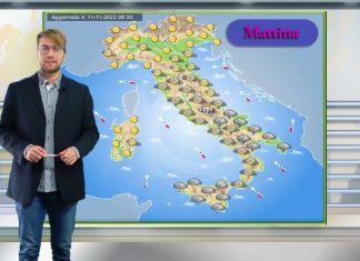 Le previsioni meteo di oggi 13 novembre 2022