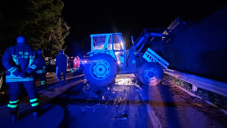 Violento impatto tra auto e trattore: muore 48enne. Moglie e figlie in ospedale - Corriere Salentino