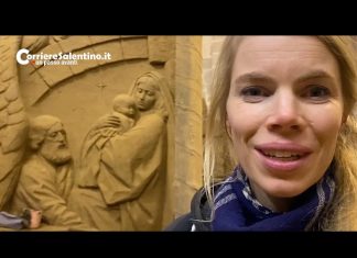 Presepe di sabbia a Scorrano 2022, il tema è quello della pace