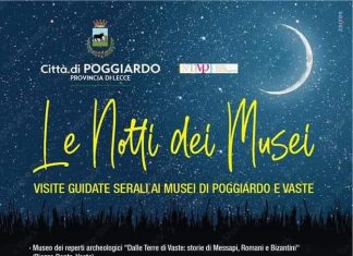 “Le notti nei musei”, visite serali guidate a Poggiardo e Vaste