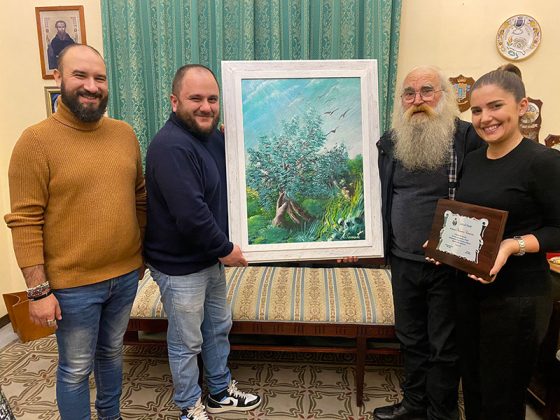 Consegnata una targa ad Antonio Caracuta, il pittore dei carcerati - Corriere Salentino