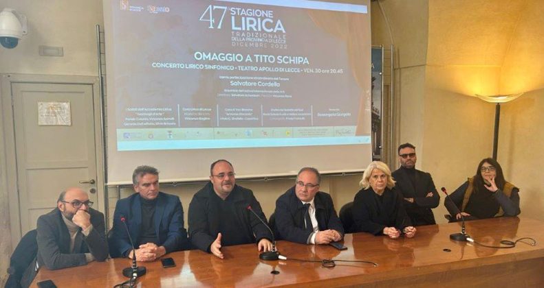 47° Stagione lirica della Provincia di Lecce: il 30 dicembre all’Apollo cala il sipario con il concerto Omaggio a Tito Schipa - Corriere Salentino