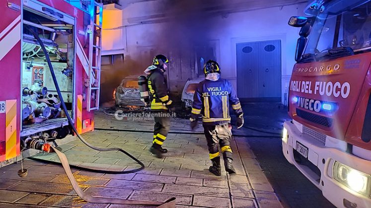 Inferno di fuoco nel basso Salento: sette auto e due case in fiamme in una sola notte - Corriere Salentino