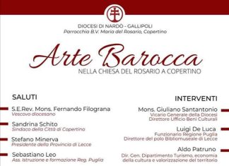 “Arte Barocca nella Chiesa della Beata Vergine del Rosario” a Copertino