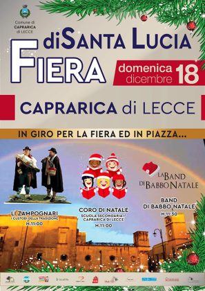 Torna la tradizionale Fiera di Santa Lucia a Caprarica - Corriere Salentino