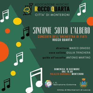 A Monteroni il Concerto “Sinfonie sotto l’Albero” dell’Orchestra di fiati “Rocco Quarta” - Corriere Salentino