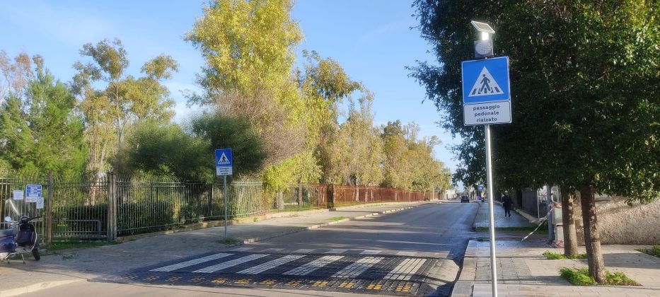 Sei nuovi attraversamenti pedonali rialzati in gomma riciclata a Lecce - Corriere Salentino