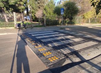 Sei nuovi attraversamenti pedonali rialzati in gomma riciclata a Lecce