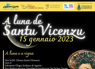 “A Luna de Santu Vicenzu” domenica 15 gennaio a Ugento