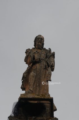 Presicce, lavori di restauro in corso della statua di Sant’Andrea - Corriere Salentino
