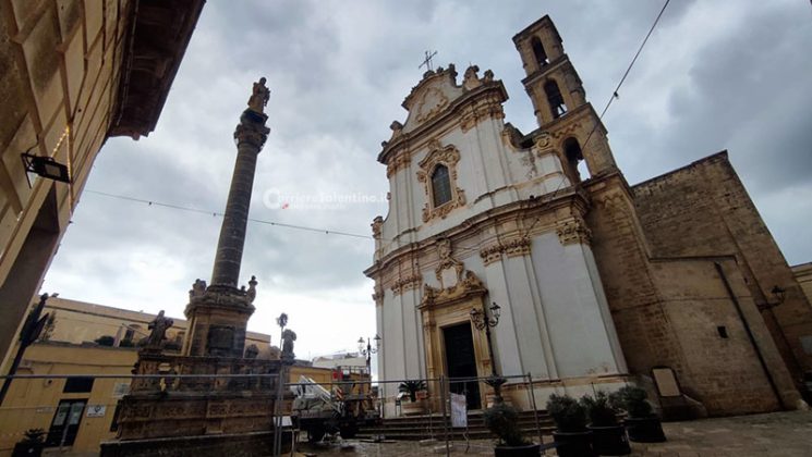Presicce, lavori di restauro in corso della statua di Sant’Andrea - Corriere Salentino