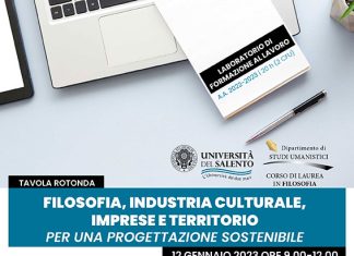 “Filosofia, industria culturale, imprese e territorio. per una progettazione sostenibile” il 12 gennaio tavola rotonda in Rettorato