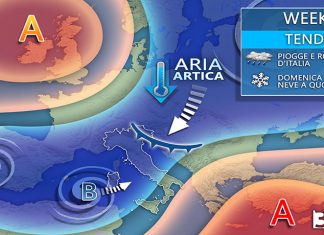 3BMETEO.COM: “torna l’inverno dal weekend arrivano pioggia, poi anche freddo e neve”