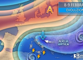 3BMETEO.COM: “Al via la settimana più fredda dell’inverno, neve fin sulle spiagge”