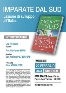 Domani a Palazzo Carafa presentazione del libro "Imparate dal Sud" - Corriere Salentino