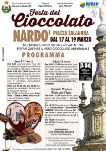 Domani inizia la festa del cioccolato a Nardò, stand e laboratori in piazza - Corriere Salentino