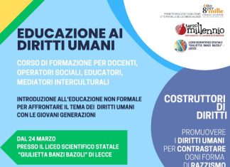 Terzo Millennio attiva un corso per i diritti umani