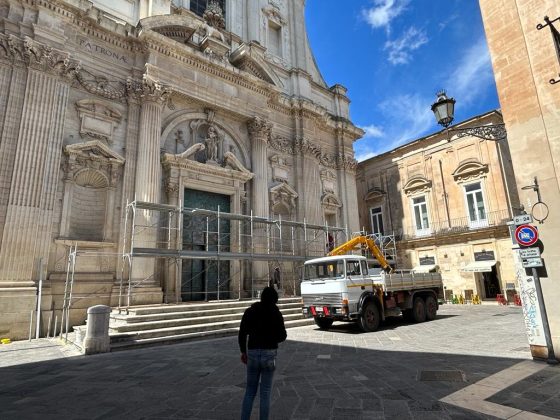 Facciata della chiesa di Sant'Irene: via ai lavori di messa in sicurezza - Corriere Salentino