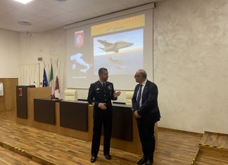 Il Prefetto Luca Rotondi in visita al 61° stormo di Galatina