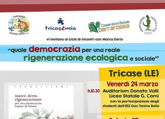 Democrazia e crisi ecologica: se ne parla col sociologo Marco Deriu a Palazzo Gallone