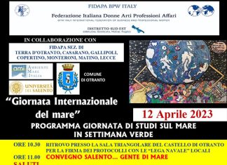 Giornata internazionale del mare, domani importante evento FIDAPA