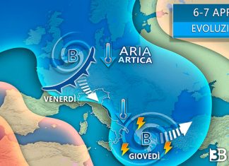 3BMETEO.COM: “Freddo tardivo fino a Pasqua, acquazzoni e neve anche a quote basse”