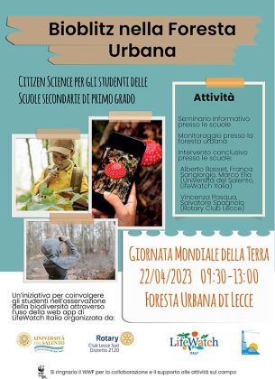“Earth Day” 2023: due iniziative di Unisalento Il 21 aprile incontro su “Il sustainability management nelle piccole e medie imprese”. Il 22 aprile “Bioblitz” nella “Foresta urbana” - Corriere Salentino