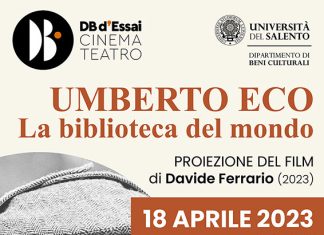 “Umberto Eco. La biblioteca del mondo” di Davide Ferrario proiezione il 18 aprile al DB d’Essai