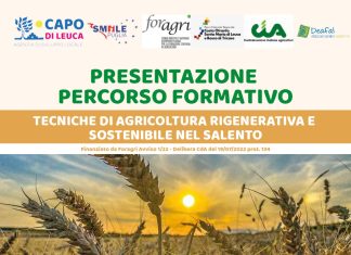 Venerdì la presentazione del percorso formativo: tecniche di agricoltura rigenerativa e sostenibile nel Salento