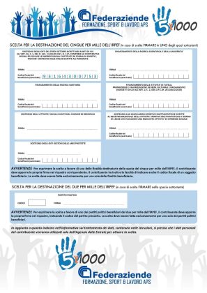 Mazzotta, Federaziende lancia l’appello: ‘’Aiutiamo l’istruzione, i giovani atleti e il job placement con il 5 per mille Irpef al c.f. 93164300753’’ - Corriere Salentino