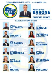 Elezioni ad Alezio: ecco le liste. Barone tenta il bis con Roy De Santis e la squadra già vincente. A sfidarlo l’ex sindaco Vincenzo Romano - Corriere Salentino