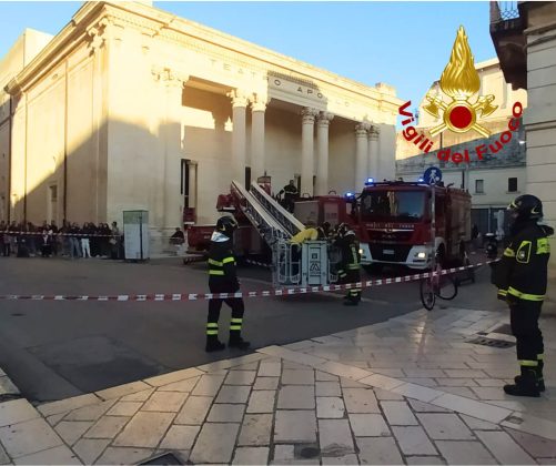 Grosso favo di api in pieno centro: intervengono i vigili del fuoco per metterle in salvo - Corriere Salentino