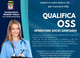 Qualifica oss, pronti i corsi autorizzati e riconosciuti dalla Regione, per lavorare in strutture sanitarie e partecipare ai concorsi: c’è la possibilità di inserimento in classi già avviate con BIOES