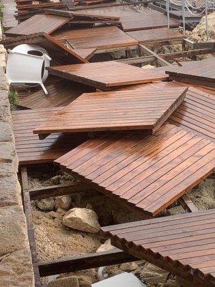 Danni da maltempo anche a Santa Maria di Leuca: semidistrutto un lido, affondata una barca a vela - Corriere Salentino