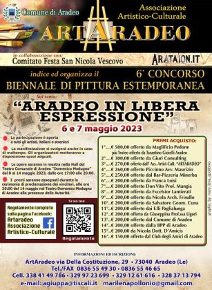 Aradeo si veste dei Colori delle tele di 100 artisti italiani e stranieri pronti a sfidarsi a colpi di pennello per le vie della ridente cittadina - Corriere Salentino